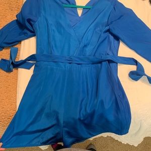 Royal blue romper, worn once